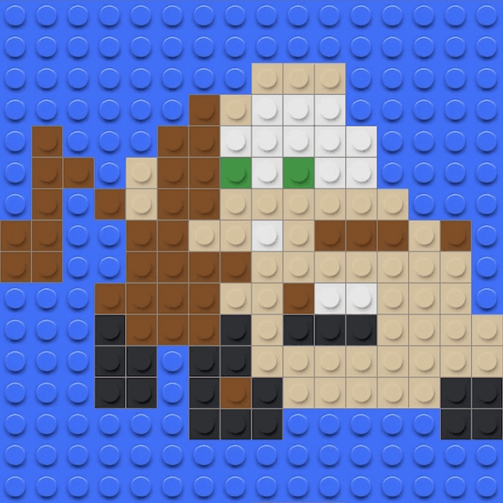 Mosa&iuml;que briques LEGO Martin - Cars